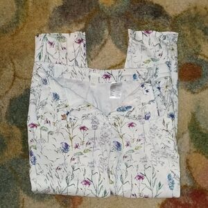 H&M Multicolor Floral Trousers